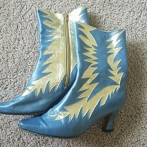 Lightening Bolt Vintage Boots Retro